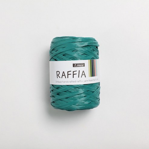 리네아 라피아 뜨개실 40g x 4p, 432 밝은청록, 85m