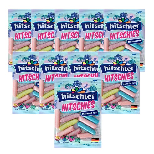 히츨러 히치스 머메이드 수수깡젤리, 40g, 10개