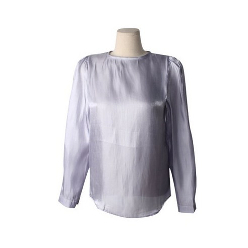 린다샵 여성용 네홀스 새틴 라운드 블라우스 BL3895K11