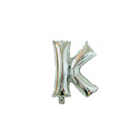 이모쿠비 파티 알파벳 풍선 K 40cm, 실버, 10개