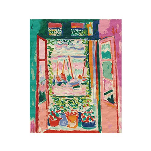 원더아트 DIY 그림 그리기 세트, I12 배란다 풍경, 1개