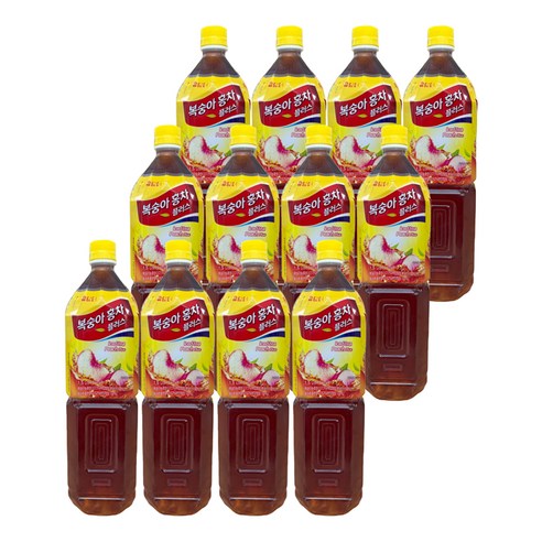 담터 액상 복숭아 홍차, 1.5L, 12개