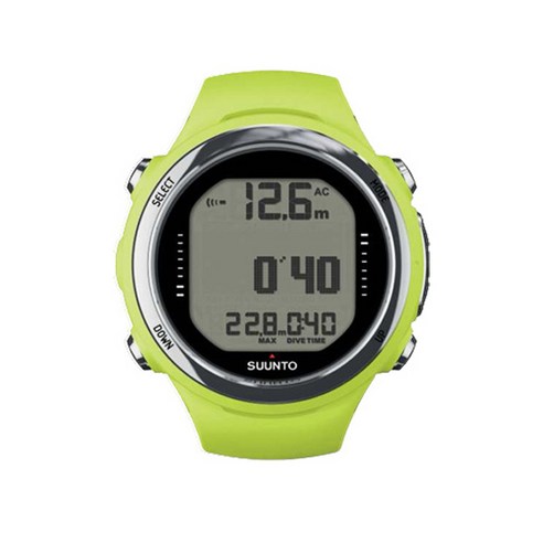 순토 D4i 노보 Novo 프리다이빙 다이브 컴퓨터 시계, 라임