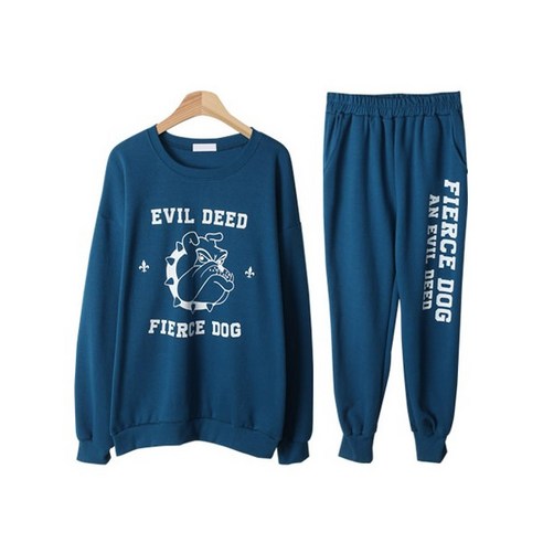 뷰네다 불독 맨투맨 조거 상하의 세트 SET1279K12