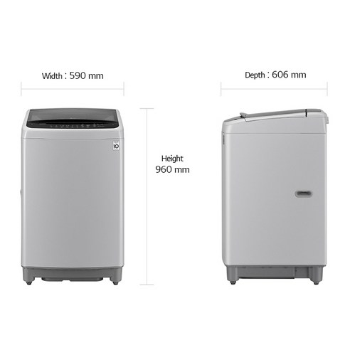LG 통돌이 세탁기 TR10BL, 10kg 용량, 일반세탁기, 2등급 에너지효율, 로켓설치, 할인가격