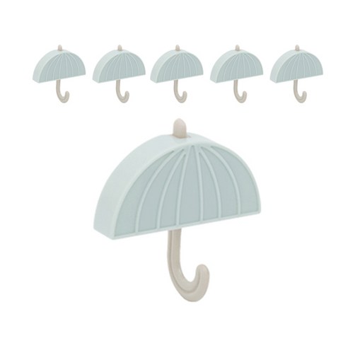 마그네틱 우산 후크, 그린, 6개