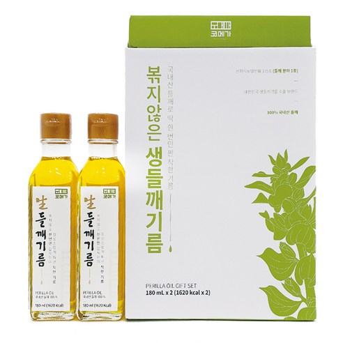코메가 생들기름, 2개, 180ml