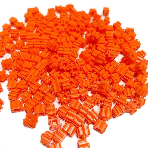 크런치 슬라임 미니디폼 블럭 6mm, 오렌지, 500g