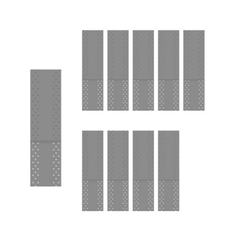 비상 배드민턴 / 테니스 라켓 오버 그립 10p, 그레이, 10개
