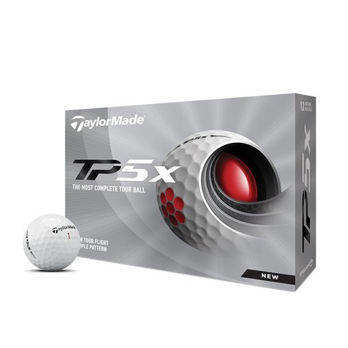 테일러메이드 5피스 NEW 골프공 TP5X, 화이트, 1개