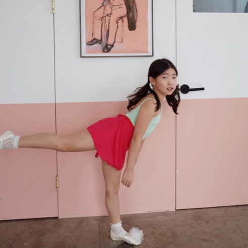 앤앤마코 여아용 레슨 발레 랩스커트