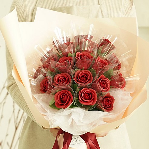 [웨딩나우ㅣ강추] 고급스러운 매력을 선사하는 앨리플라워 조화 비누 장미 돈 꽃다발 [WeddingNOWㅣ인기상품]