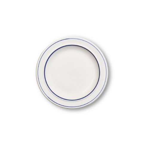 코지테이블 시라쿠스 메이플 시리즈 밴드 접시, 밴드_블루 라인, 접시 M (17cm)