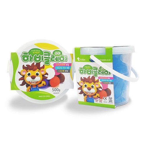토단교재 하비클레이 유아용클레이 2p, 파랑, 500g, 2개