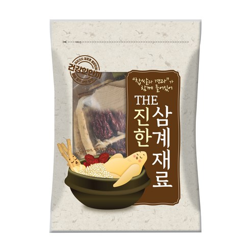 찹쌀과 견과가 함께 있어 더 진한 삼계 재료, 1개, 250g