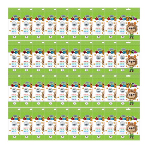 토단교재 하비볼 클레이 60p, 형광연두, 50g, 6개