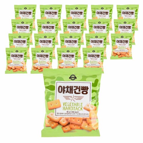  아미푸드 야채건빵, 65g, 20개 