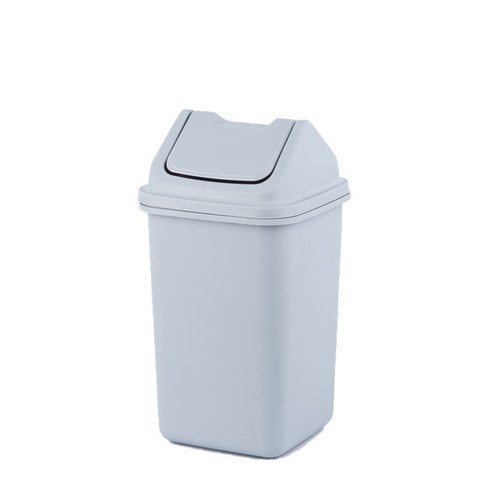 바이굿즈 정사각 종량제 휴지통 20L, 회색