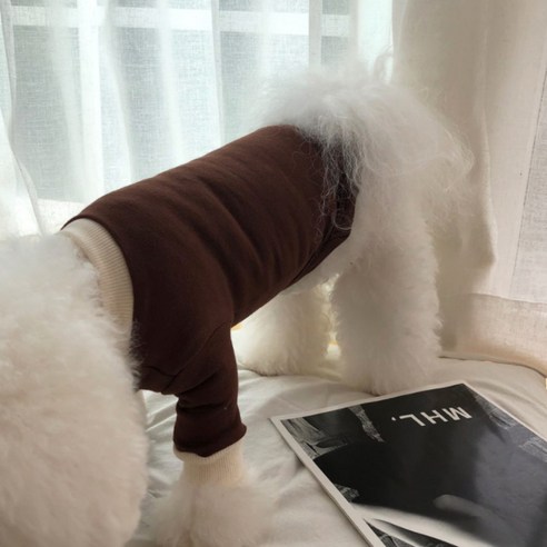 매그독 강아지 루이스 티셔츠, 진브라운