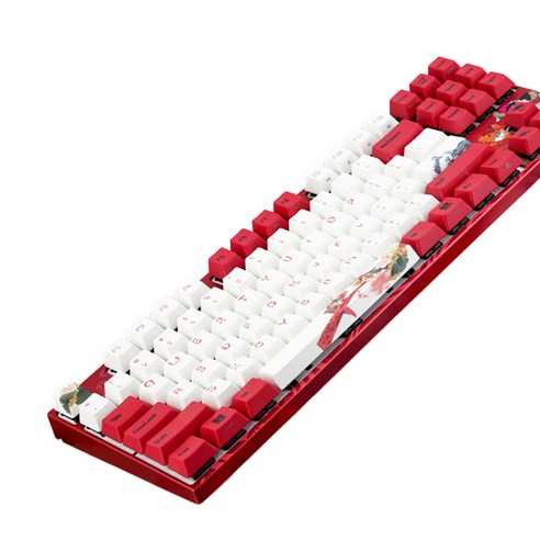 바밀로 KOI PBT 염료승화 영문 유선키보드, KOI(핑크축), MA108M, 일반형