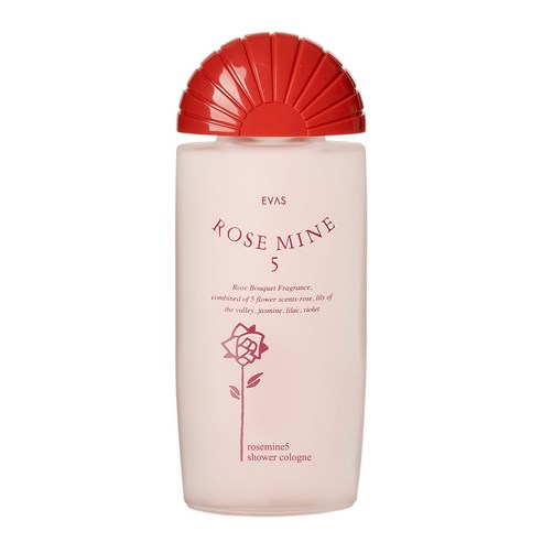 에바스코스메틱 로즈마인5 샤워코롱, 185ml, 1개