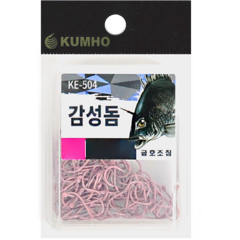 금호조침 덕용 감성돔 낚시바늘 핑크 KE-504, 1개