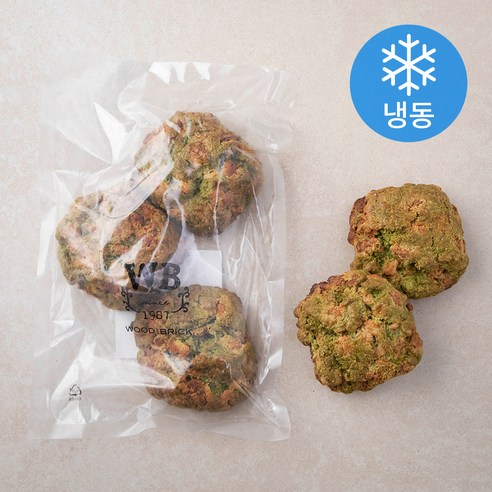 우드앤브릭 말차 스콘 (냉동), 285g, 1개