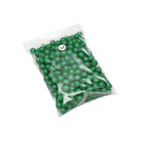 비비드컬러 구슬 250g 12mm 275p, 초록색, 1개
