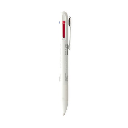 3색 멀티펜 샤프 0.7mm 019, 화이트, 1개