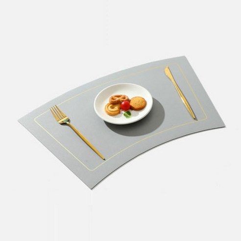 스타 리버시블 부채꼴 쉐이프 식탁 매트, TYPE 9, 30 x 51 cm