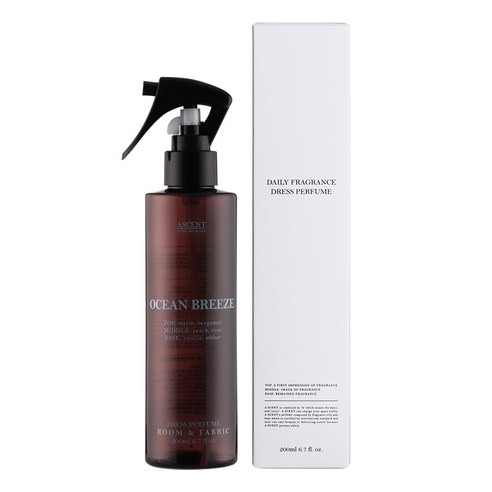에이센트 데일리 드레스퍼퓸 200ml, 오션브리즈, 1개