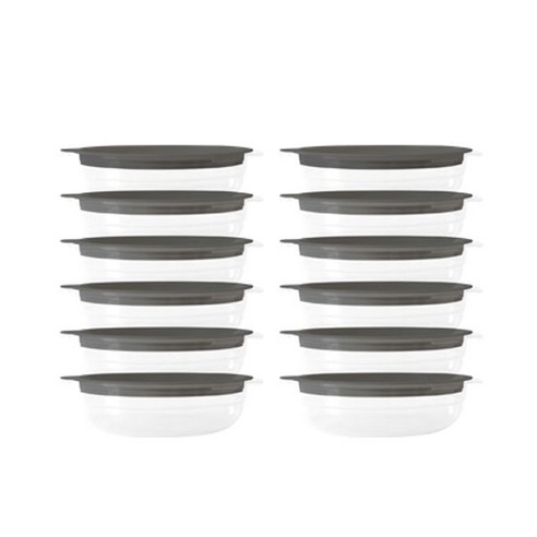 토마톰스 냉동밥 전자레인지 뚜껑 용기 450ml, 24개