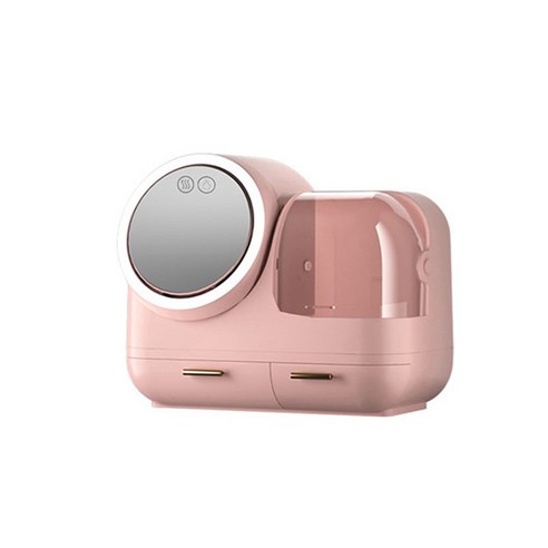21세기트랜드 턴라이트 화장품 수납함 에어형 핑크, 턴라이트 화장품 수납함(에어형)핑크