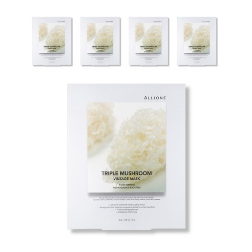 알리원 트리플 머쉬룸 빈티지 시트 마스크 30g, 1개입, 5개