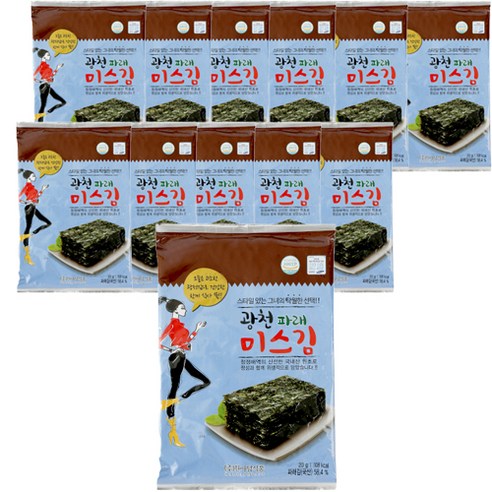 광천 파래 미스김 5p, 10개, 20g