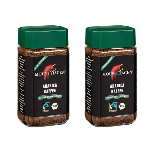 마운트하겐 유기농 디카페인 커피, 100g, 1개입, 2개