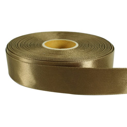 노크 고밀도 공단 리본끈 20mm, 밤색, 45m