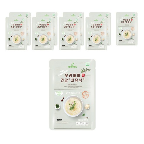 펫루트 우리아이 치유식 반려견 영양죽, 닭, 120g, 10개