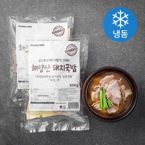 프레슬리쿡 해양산 부산 돼지국밥 (냉동), 700g, 2개