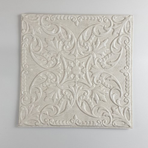 꾸미 접착식 폼타일 28 x 28 cm CT-08 SE, 스노우화이트, 40개