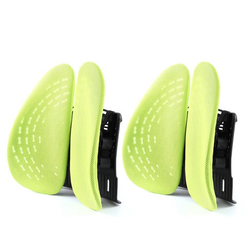 카템 3D 허리 자세교정 쿠션 CT210, 라임, 2개