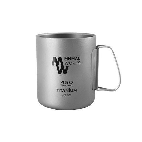 미니멀웍스 티타늄 더블머그컵 450ml, 혼합색상, 1개