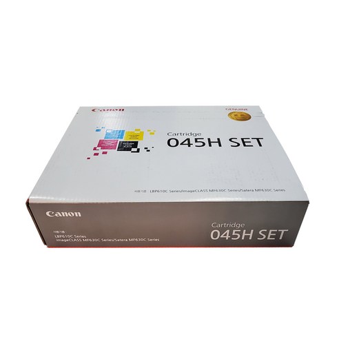 캐논 정품 토너 대용량 4색 세트 CRG-045H, 혼합색상, 1세트