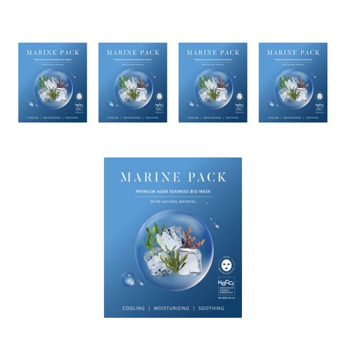 MarineGift 아이스 마린 하이드로겔 마스크팩, 1개입, 5개