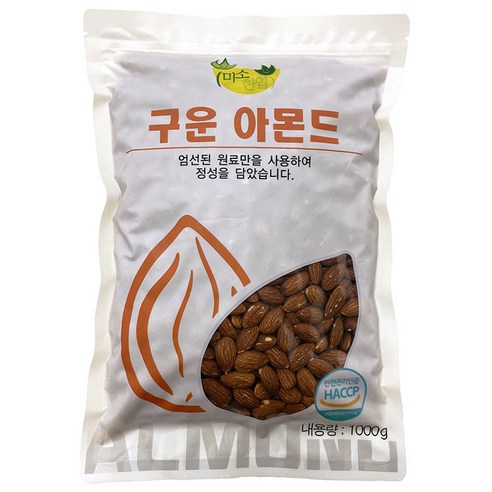 미소한입 두리식품 구운 아몬드, 1개, 1kg