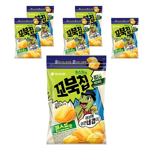 꼬북칩 콘스프맛 지퍼백, 296g, 6개