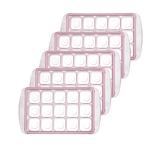 알알이쏙 프리미엄 이유식 냉동용기 5p, 핑크, 15ml, 5개