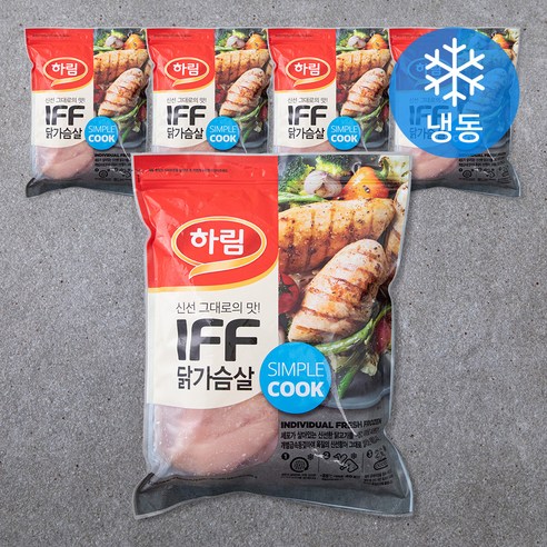 하림 IFF 닭가슴살 (냉동), 2kg, 5개