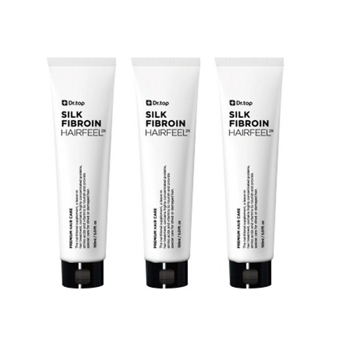 닥터탑 실크 피브로인 헤어필 2x 트리트먼트, 155ml, 3개
