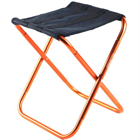 프랑온드 캠핑 낚시 등산 폴딩 경량 접이식 보조 의자, 오렌지, 1개